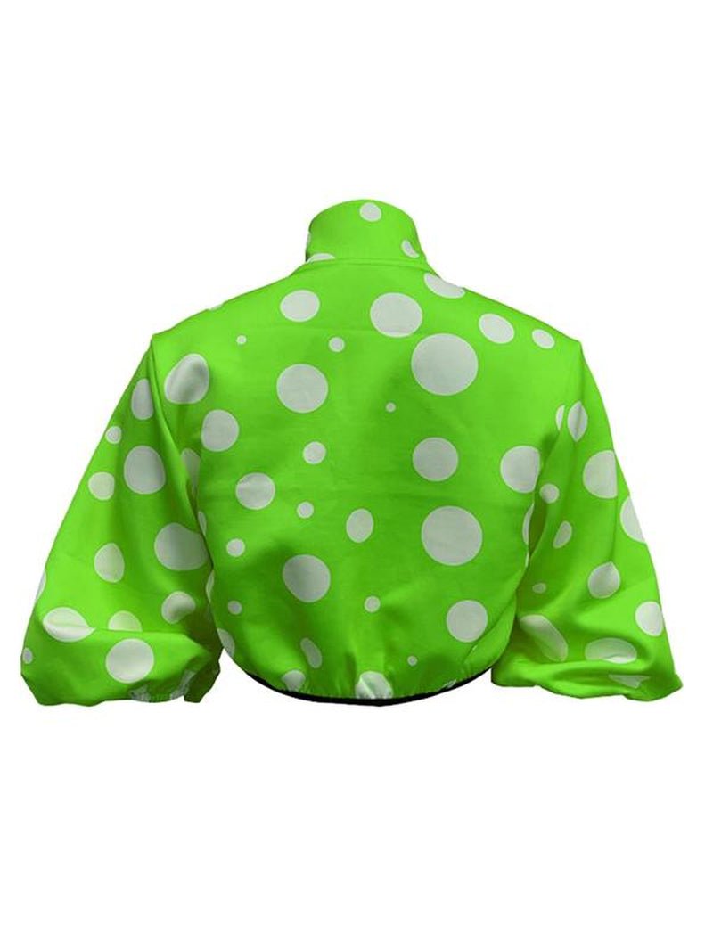 Women'S All over Print Zip up Mock Neck Jacket, Fashion Casual Lantern Sleeve Outerwear for Daily Outdoor Wear, Women Clothing for Spring Fall - Bela Fils BoutiqueBela Fils Boutique